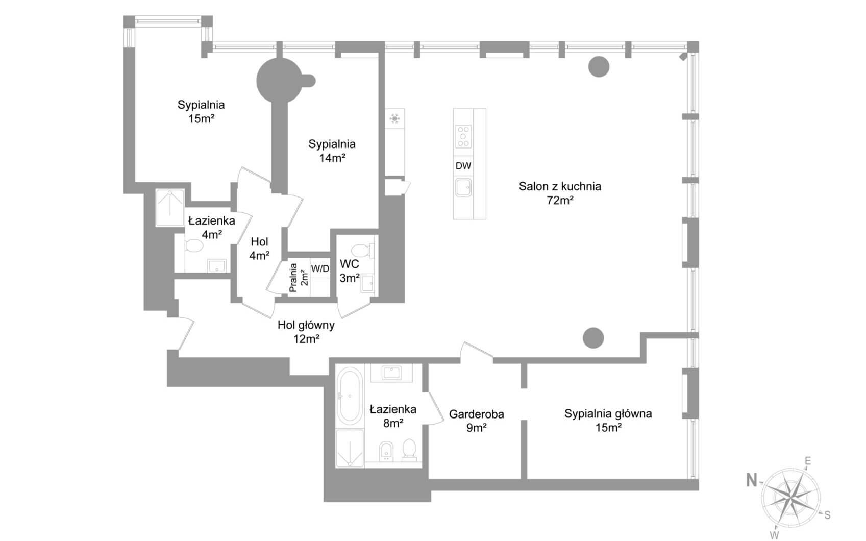 Mieszkanie do wynajęcia - Warszawa, Śródmieście, ul. Twarda, Vilea Property Butique 17