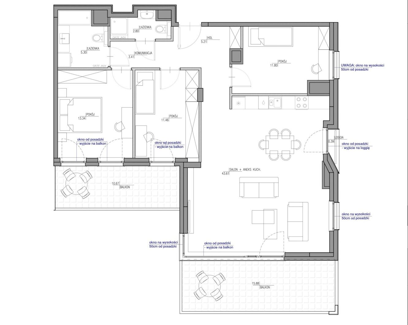 Mieszkanie do wynajęcia - Warszawa, Mokotów, ul. Kazimierzowska, Vilea Property Butique 7